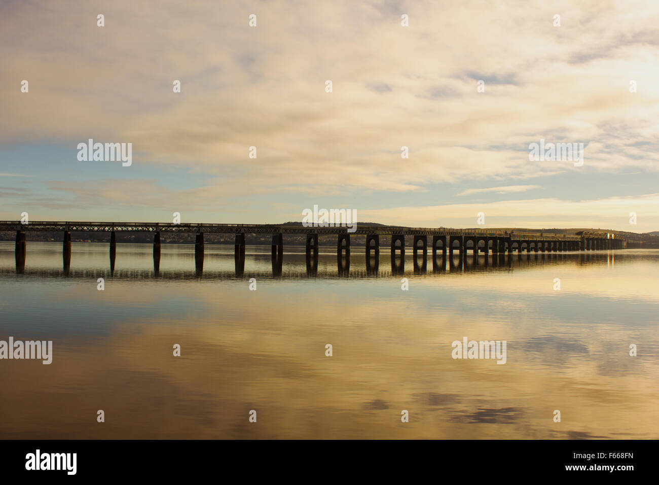 Tay Rail Bridge Foto Stock