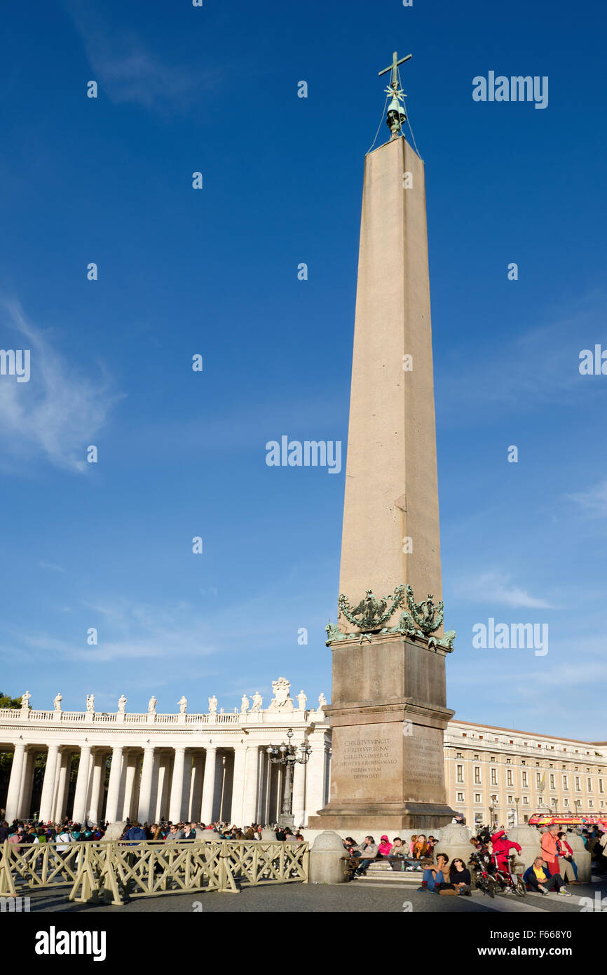 L'obelisco egiziano presso San Pietro in Vaticano Foto Stock