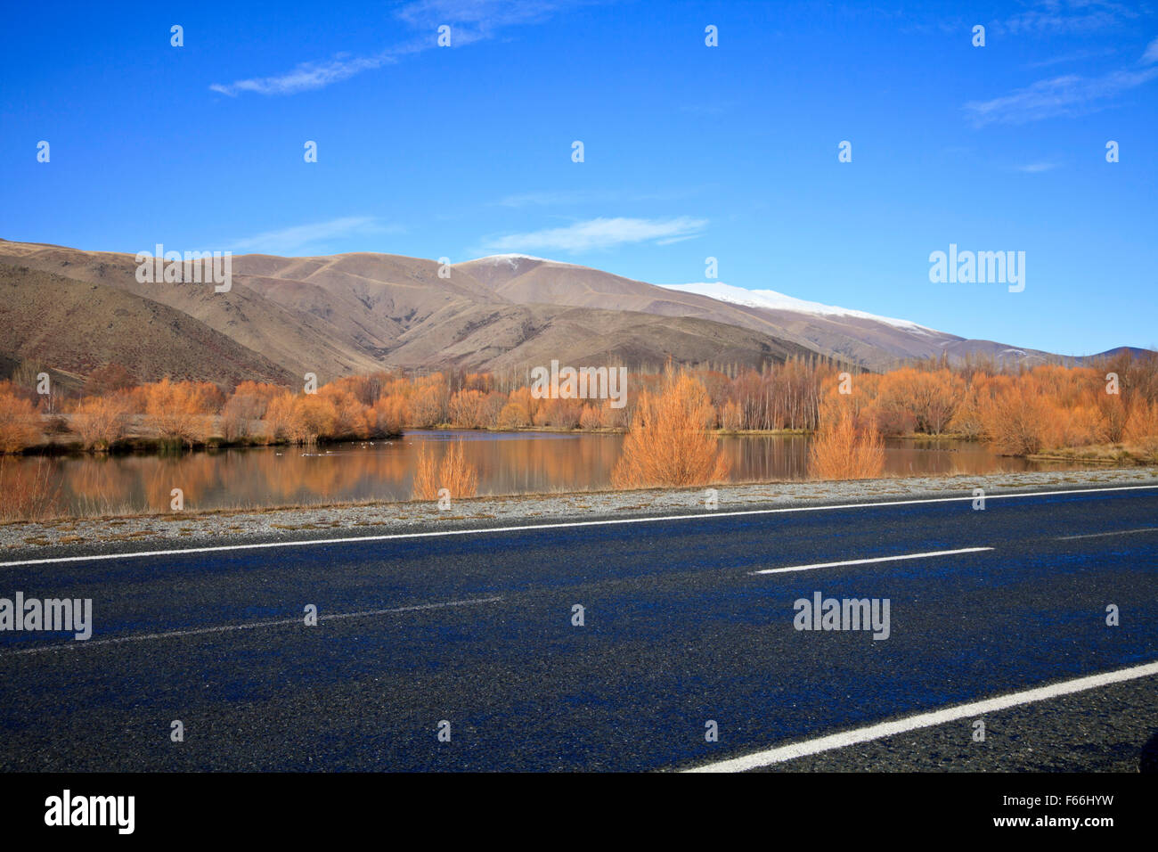 Isola del Sud viaggio foto. Central Otago e Canterbury, Nuova Zelanda Foto Stock