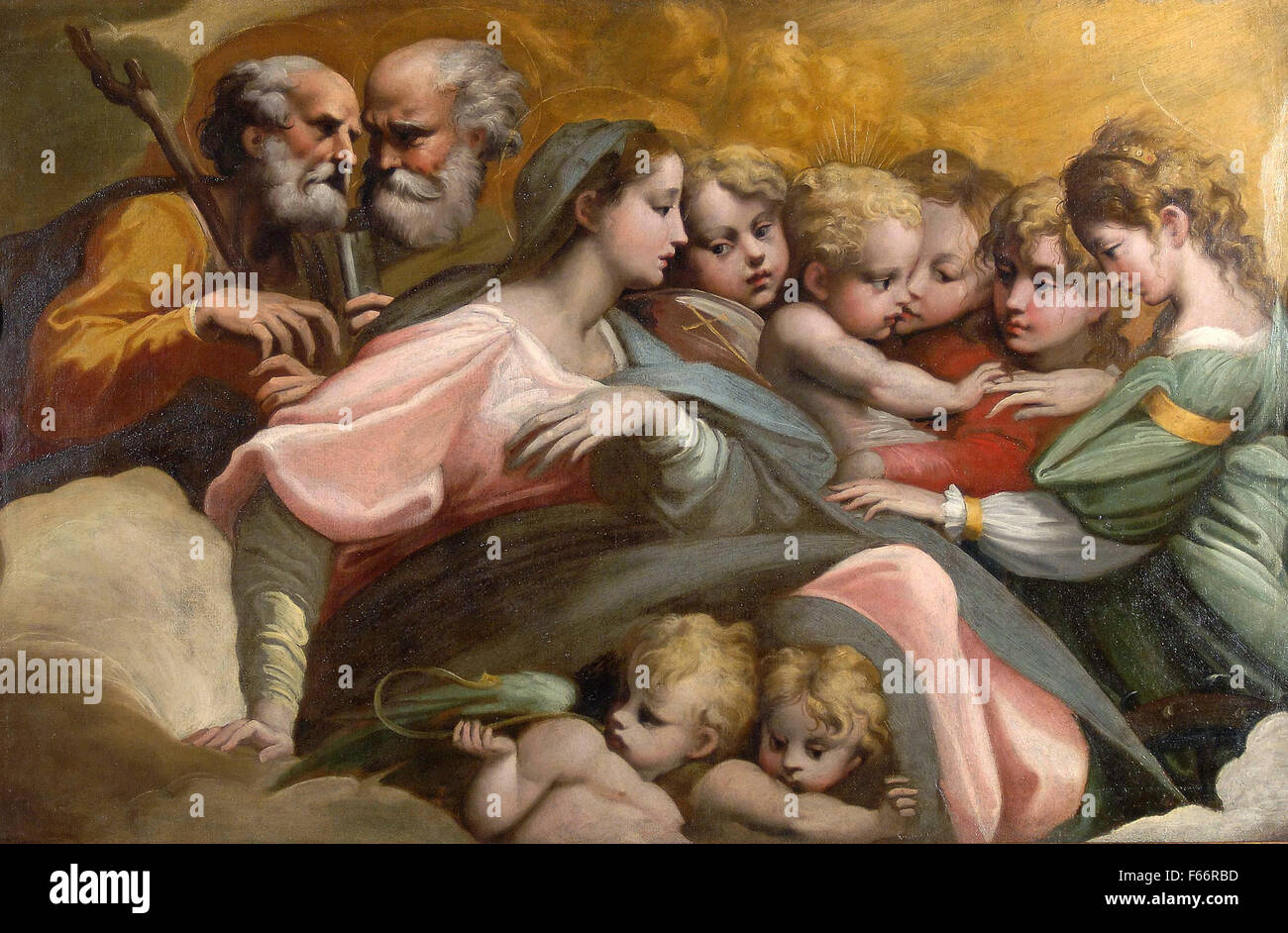 Parmigianino - il Matrimonio mistico di Santa Caterina Foto Stock