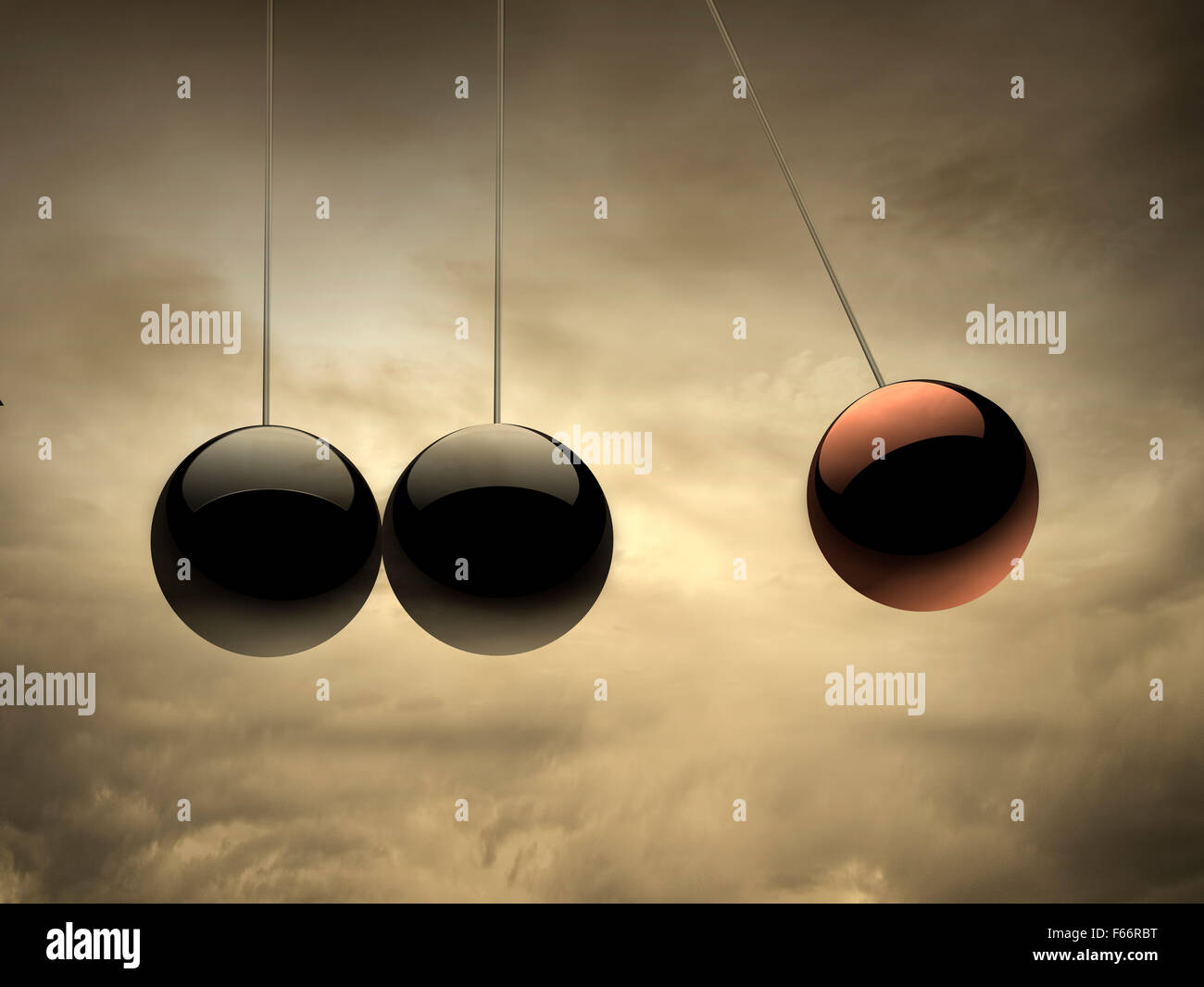 Il concetto di leadership sulle nuvole sfondo. Foto Stock