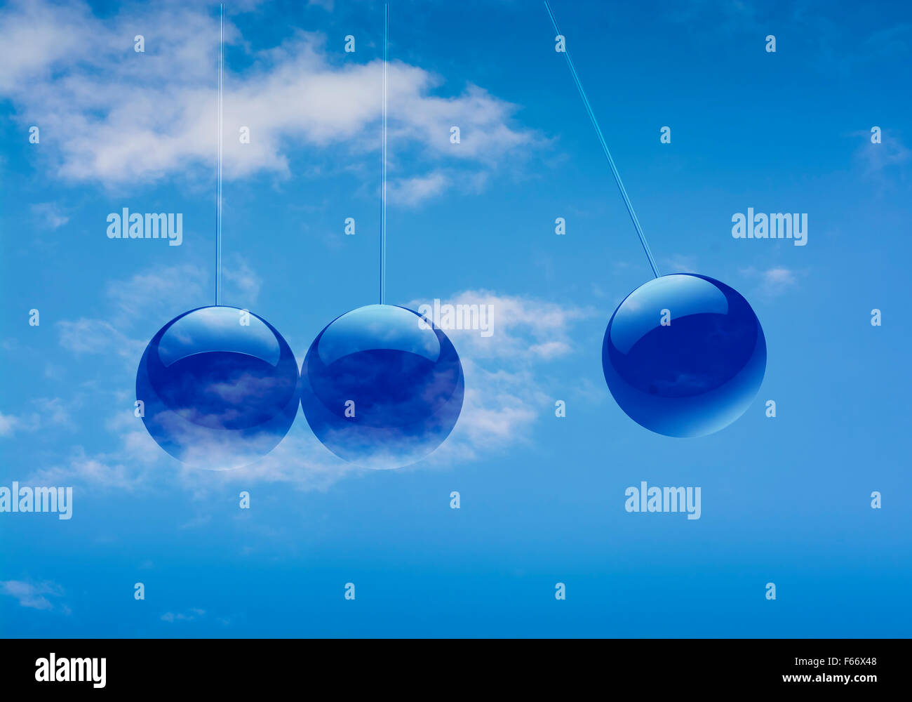 Vincitore sfera nel cielo Foto Stock