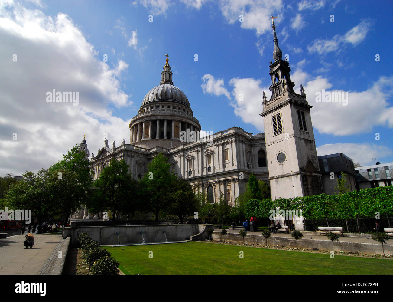 London St Pauls, Cattedrale, London, Regno Unito Foto Stock