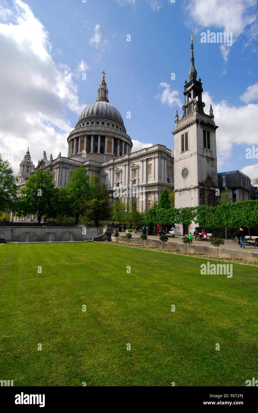 London St Pauls, Cattedrale, London, Regno Unito Foto Stock