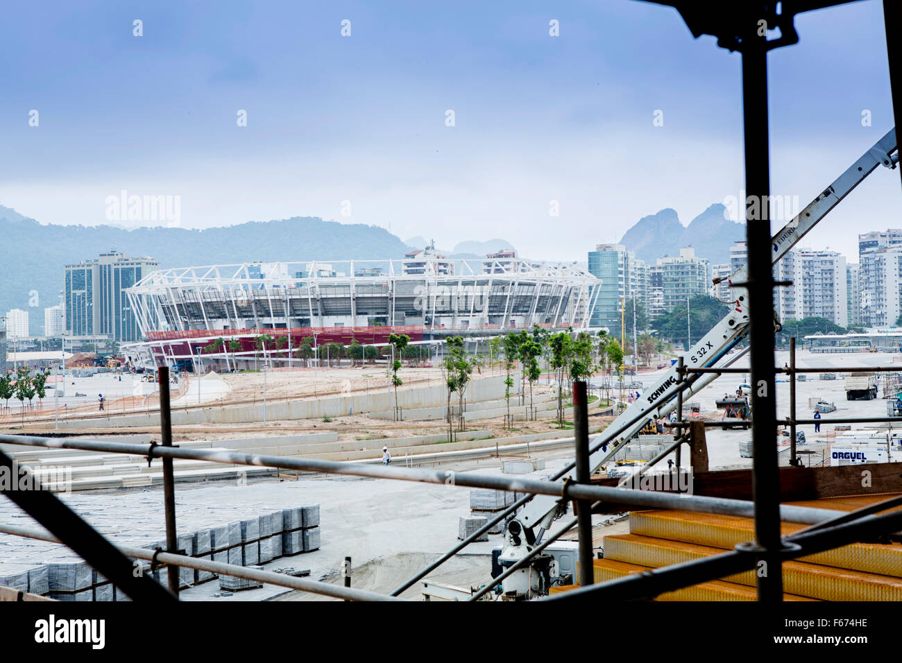 Rio de Janeiro Olympic Park in Barra da Tijuca, Rio de Janeiro Foto Stock