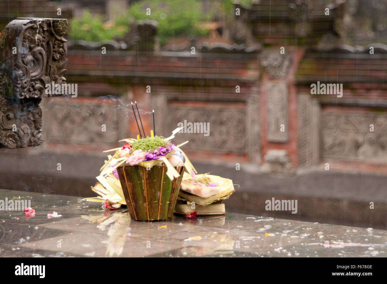Tirta Empul Tempel Bali Indonesia Foto Stock