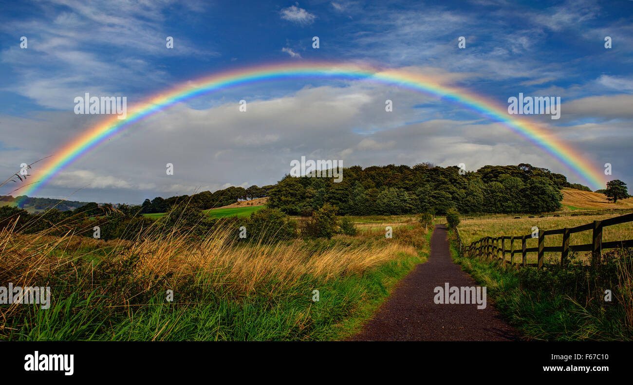 Un percorso per il Rainbow Foto Stock