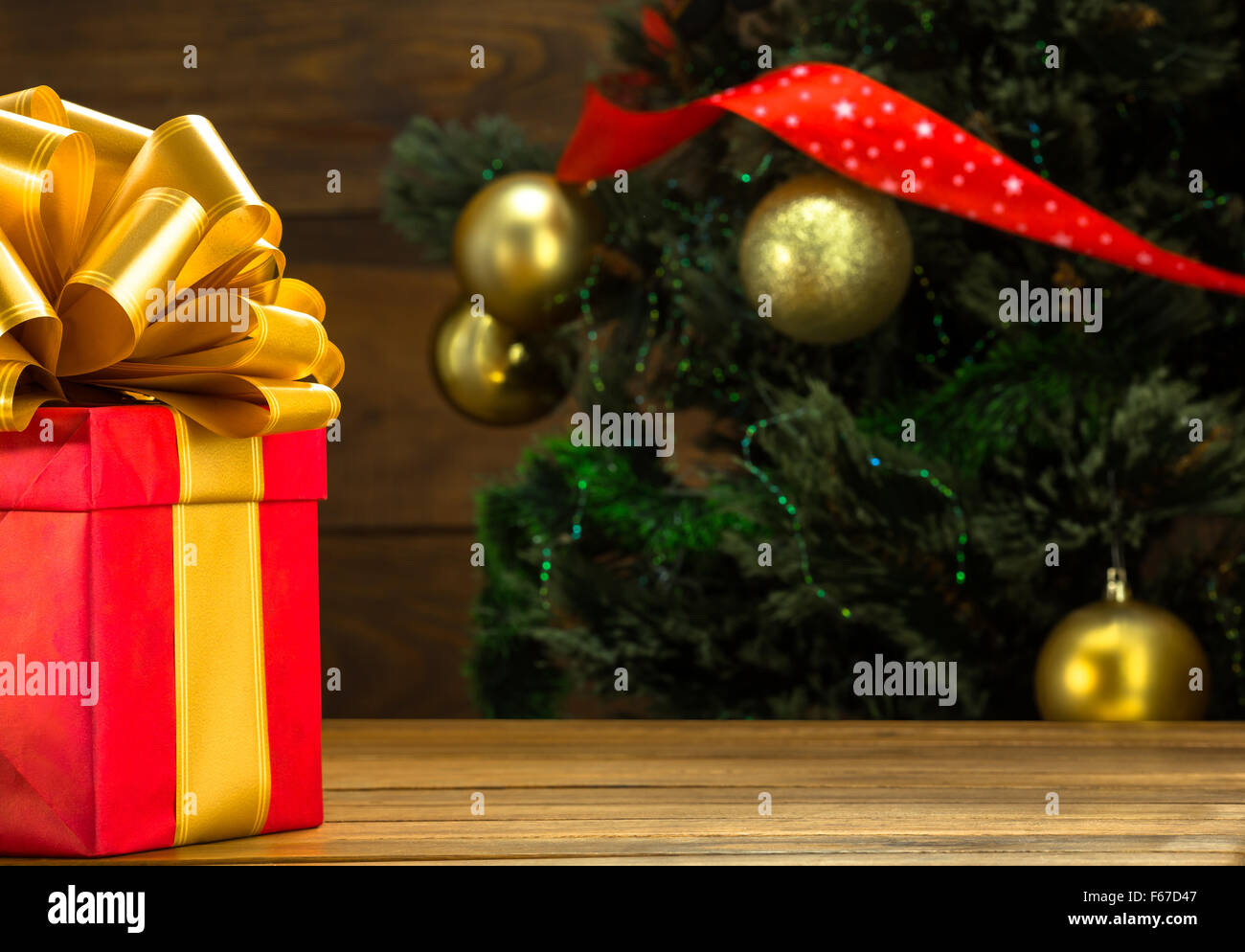 Nuovo anno e regalo di Natale o il regalo Foto Stock