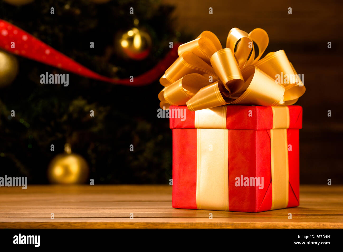 Nuovo anno e regalo di Natale o il regalo Foto Stock