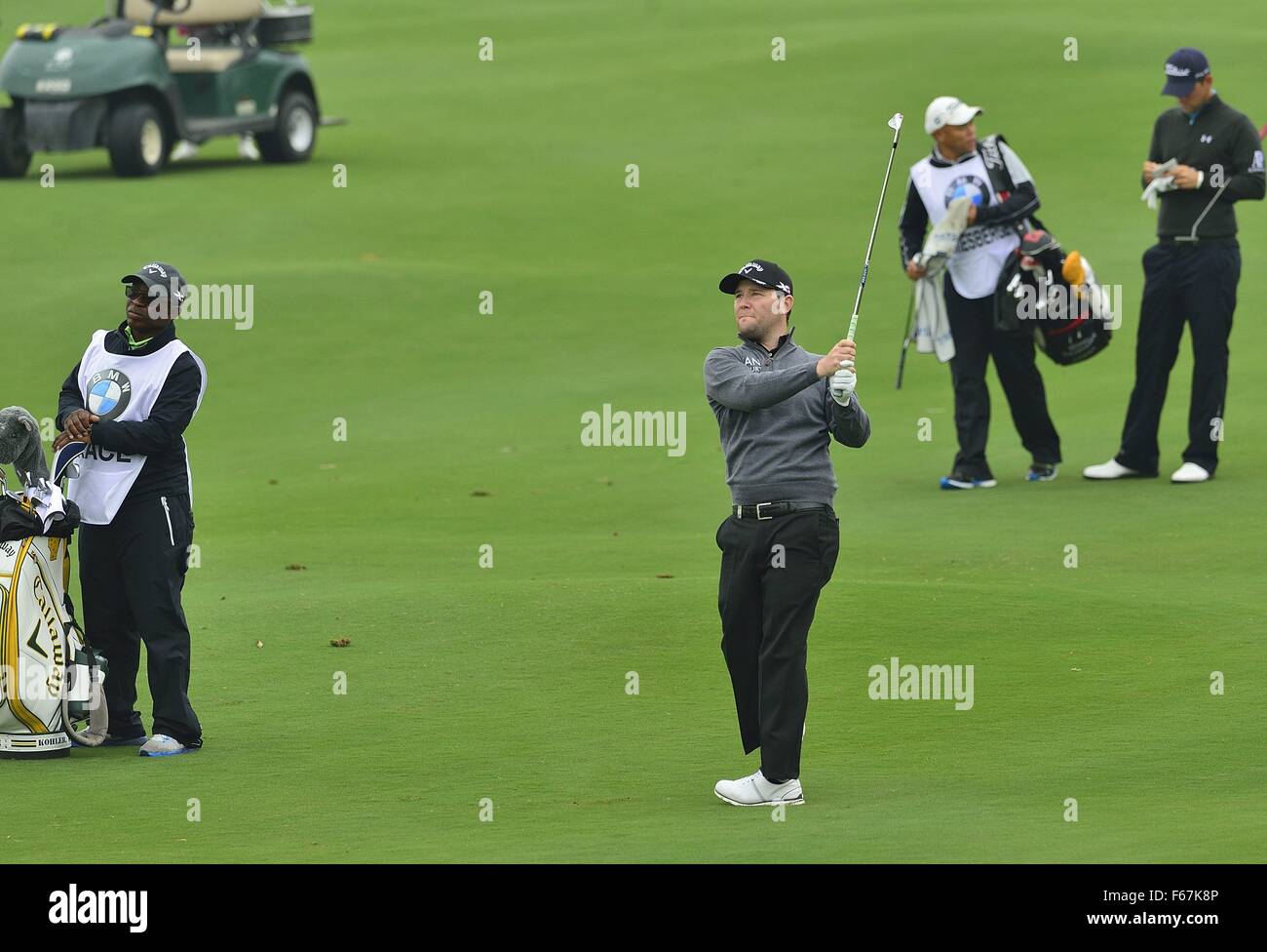 Shanghai, Cina. Xiii Nov, 2015. BERND WIESBERGER dell'Austria durante il secondo turno di BMW Masters al lago Malaren Golf Club a Shanghai. Credito: Marcio Machado/ZUMA filo/Alamy Live News Foto Stock