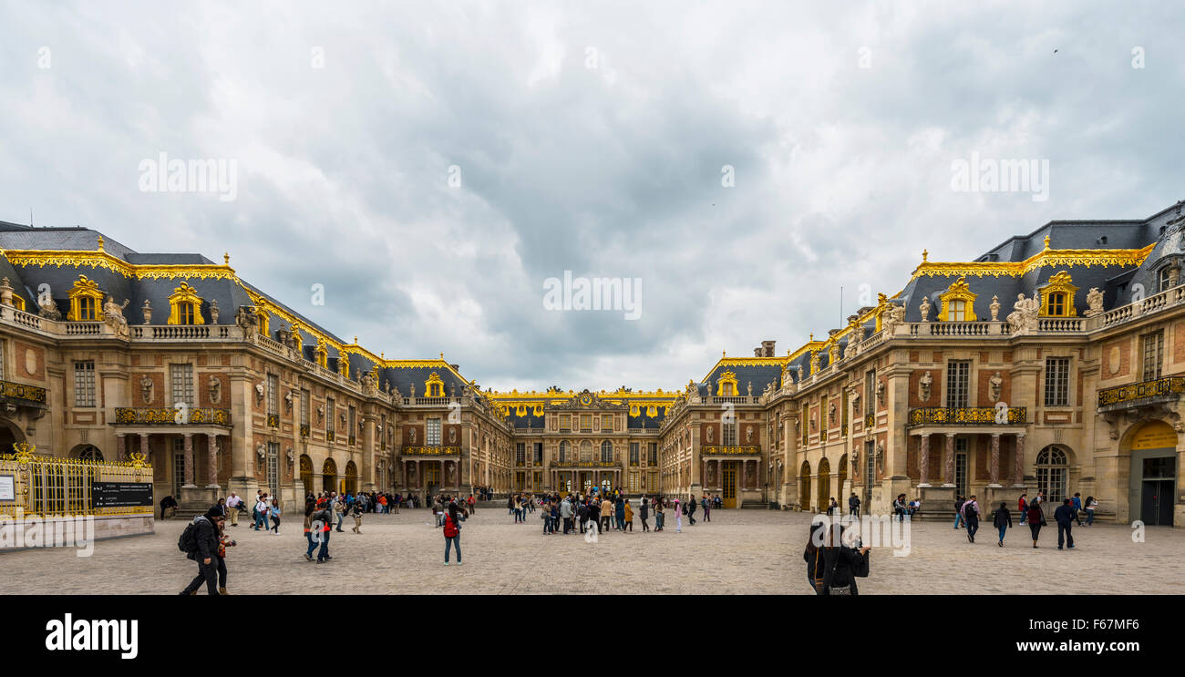 Palazzo di Versailles, Sito Patrimonio Mondiale dell'UNESCO, Yvelines, regione Ile-de-France, Francia Foto Stock