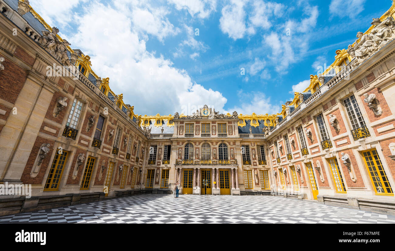 Palazzo di Versailles, Sito Patrimonio Mondiale dell'UNESCO, Yvelines, regione Ile-de-France, Francia Foto Stock