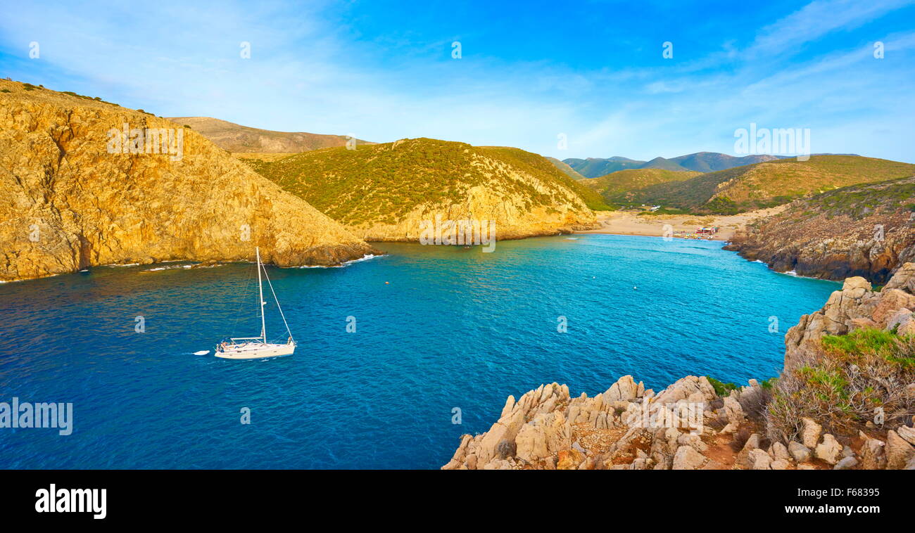Cala Domestica Bay, Buggerru, Sardegna, Italia Foto Stock