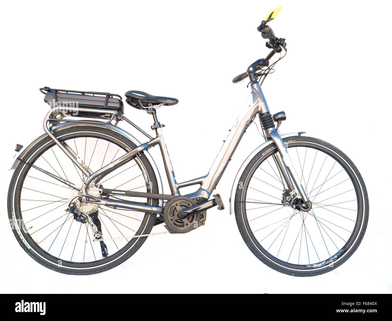 Bici elettrica da donna Foto Stock