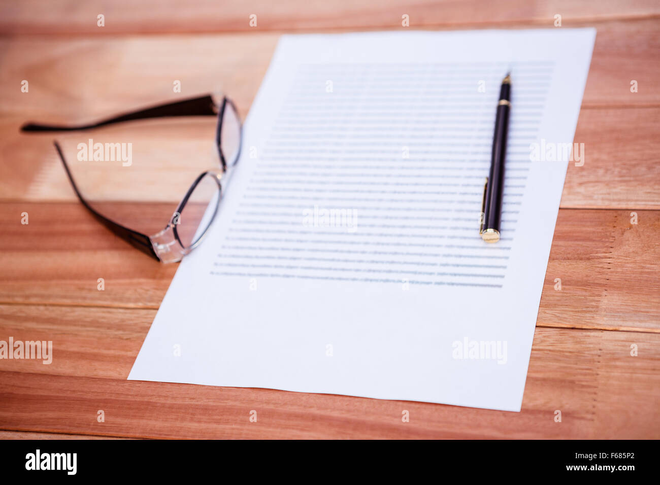 Vista ravvicinata di un pezzo di carta Foto Stock