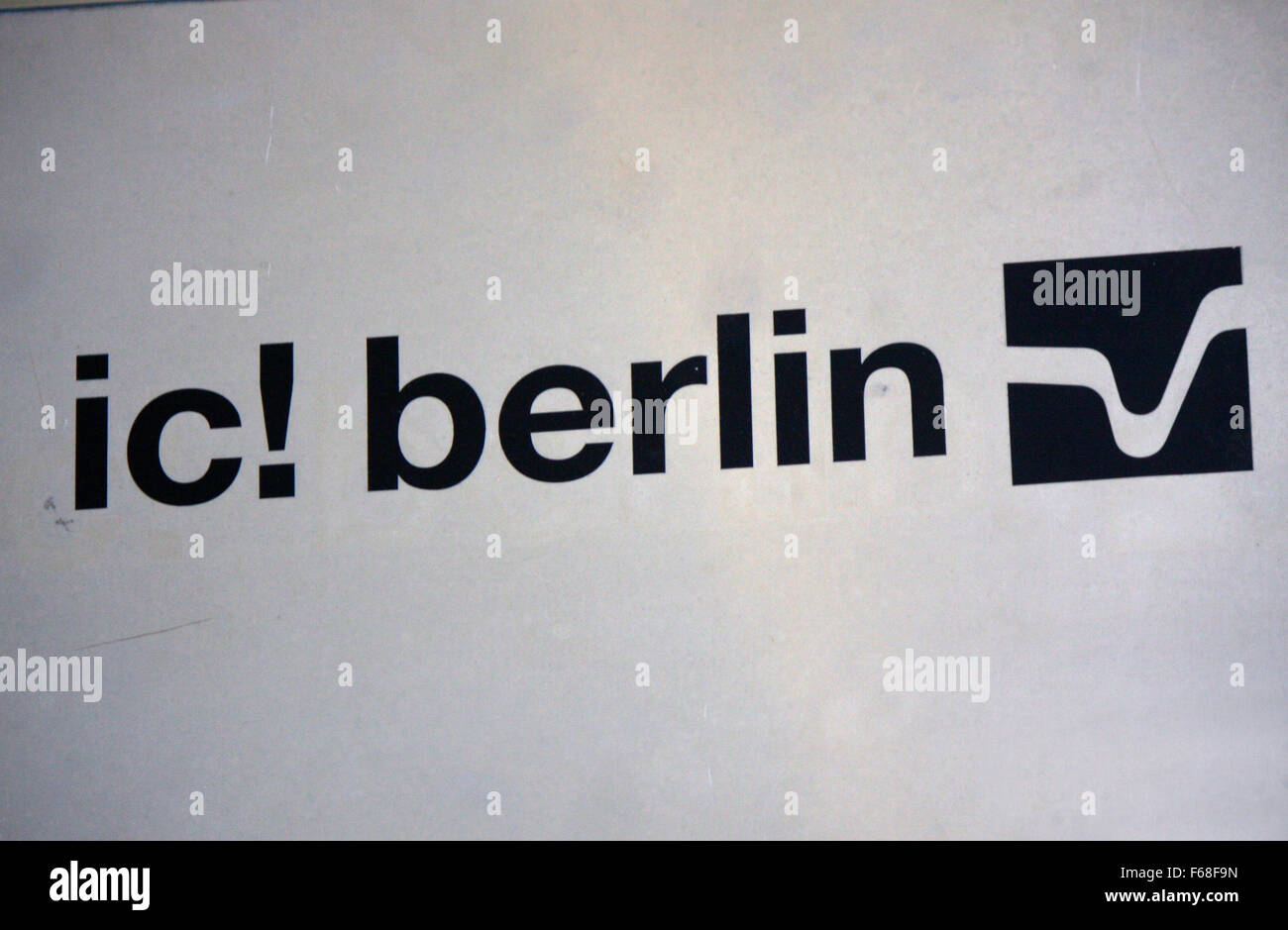 Markenname: 'Ic Berlin/ Ici Berlin Berlino. Foto Stock