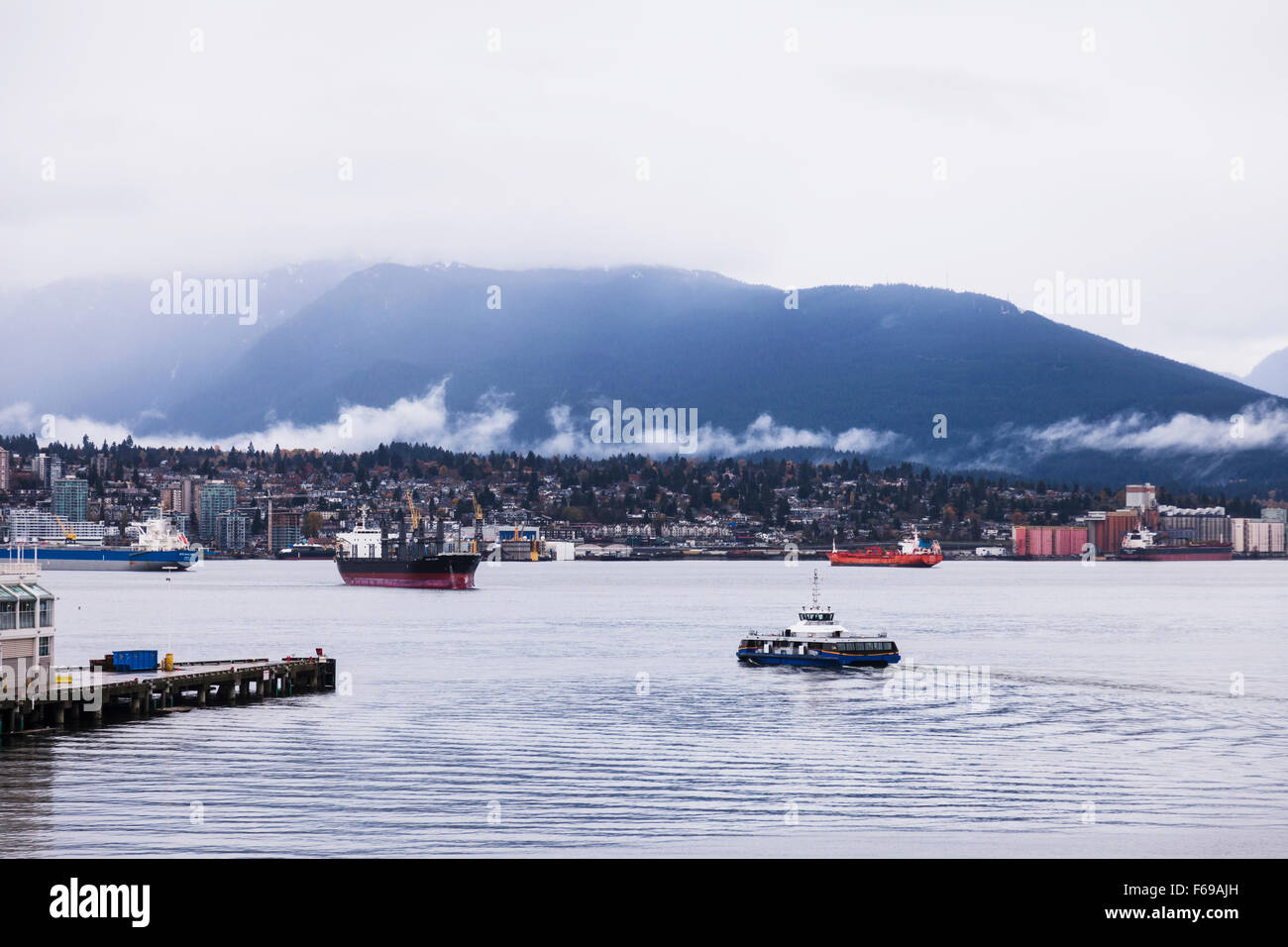 Vancouver Burrard ingresso e Seabus. * Per solo uso editoriale Foto Stock