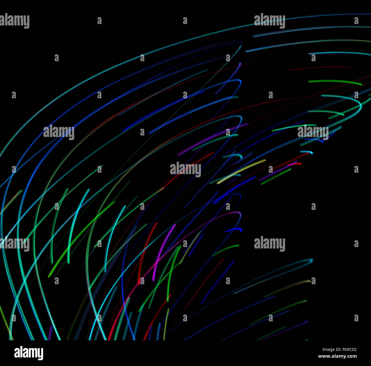 Luce colorata fotografia di movimento Foto Stock