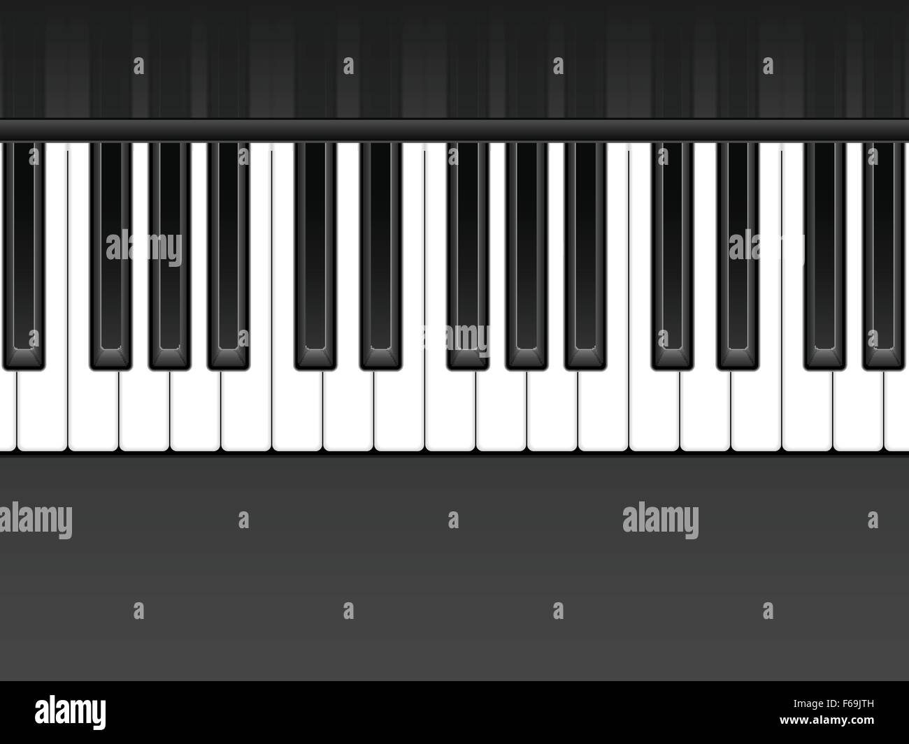 Bianco e nero pianoforte sullo sfondo della tastiera. Illustrazione Vettoriale. Illustrazione Vettoriale