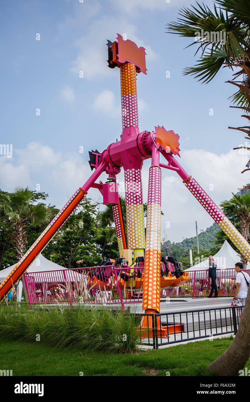 Lettore parco divertimenti Foto Stock