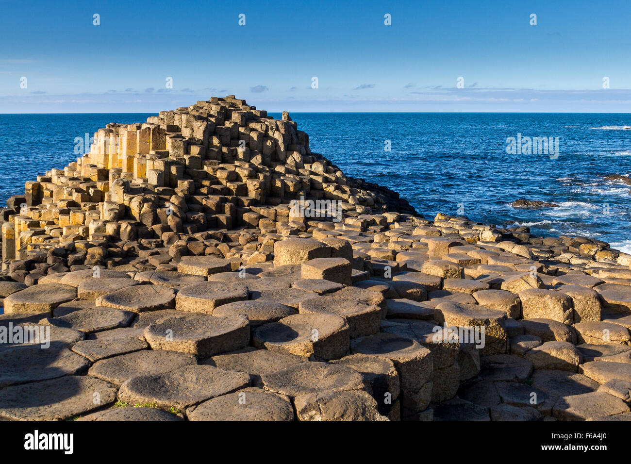 Giant's Causeway, County Antrim, Irlanda del Nord Foto Stock