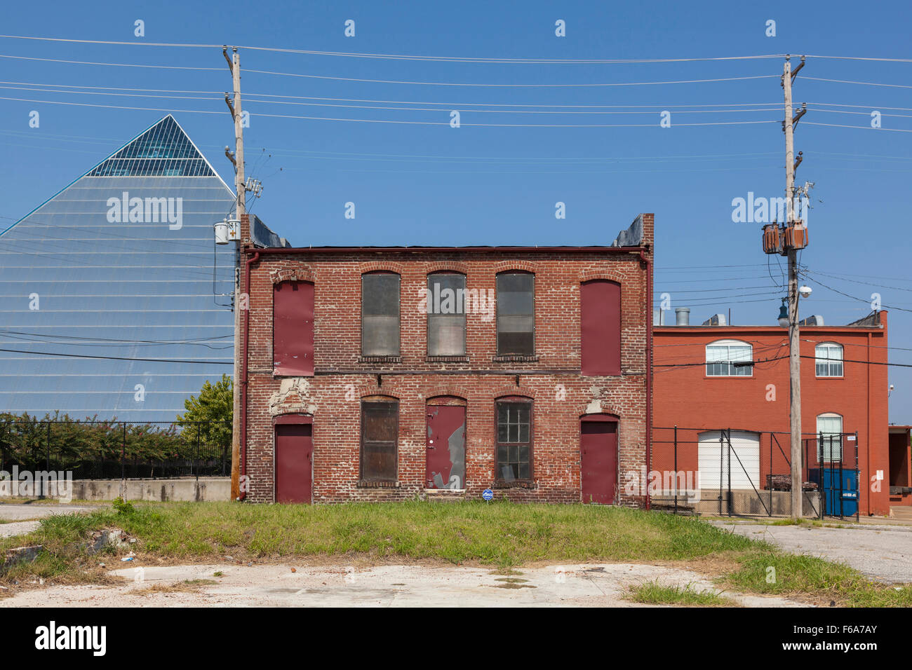 Edifici nel centro cittadino di Memphis, Tennessee, Stati Uniti d'America Foto Stock