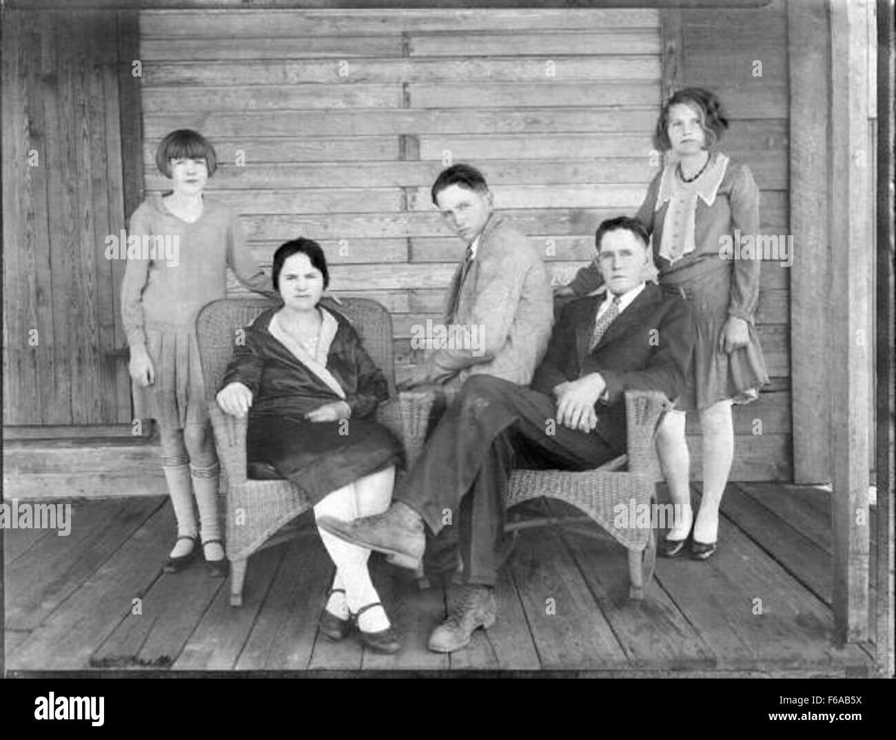 Giuseppe I Davis e famiglia - Port Saint Joe Foto Stock