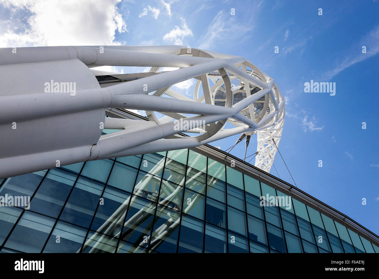 Lo stadio di Wembley a Londra, Inghilterra Foto Stock