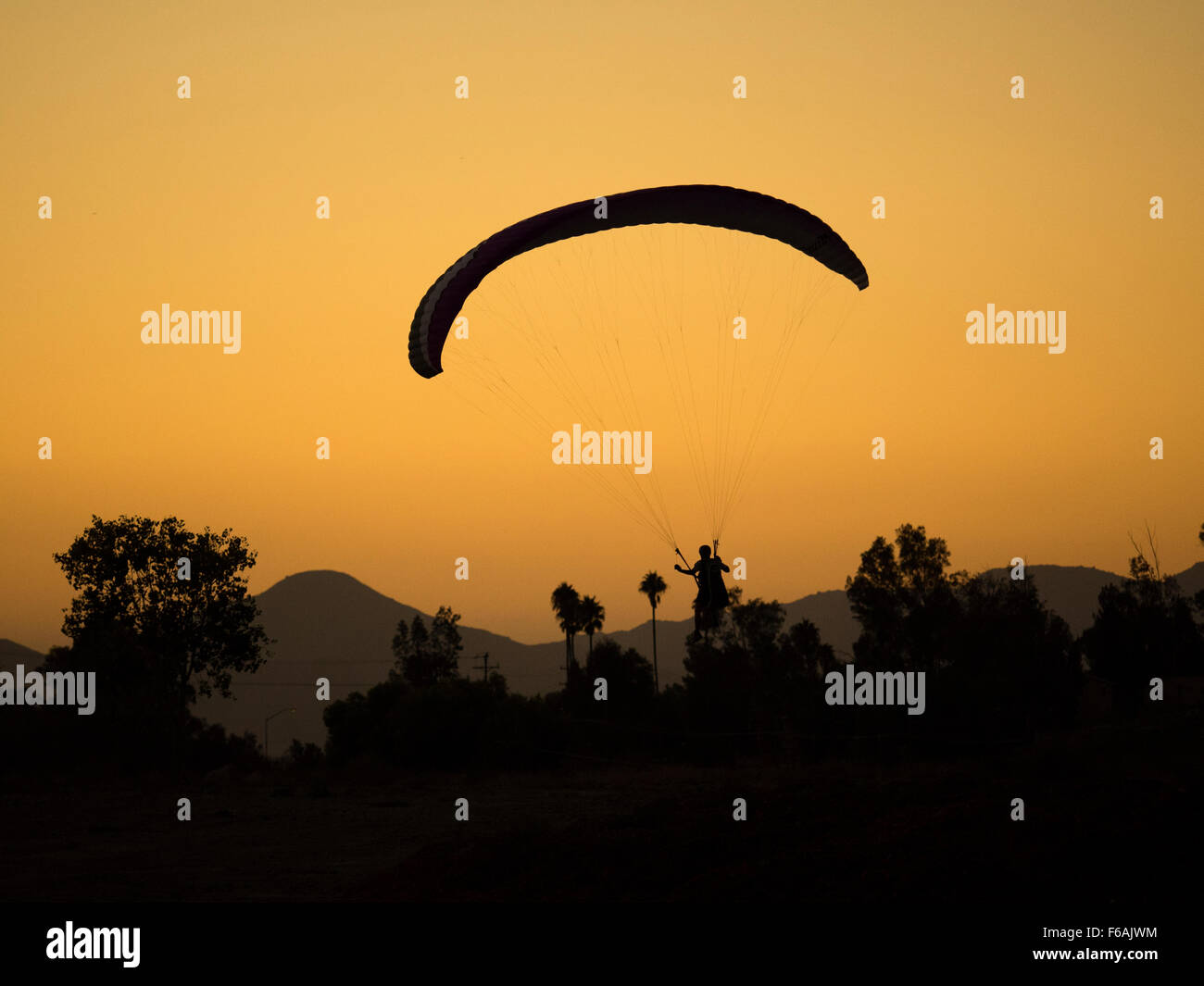 Golden approccio di atterraggio Foto Stock