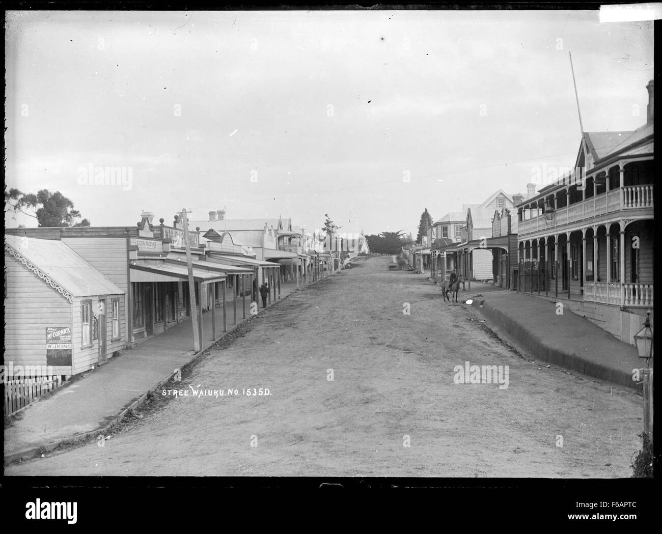 Queen Street, Waiuku Foto Stock