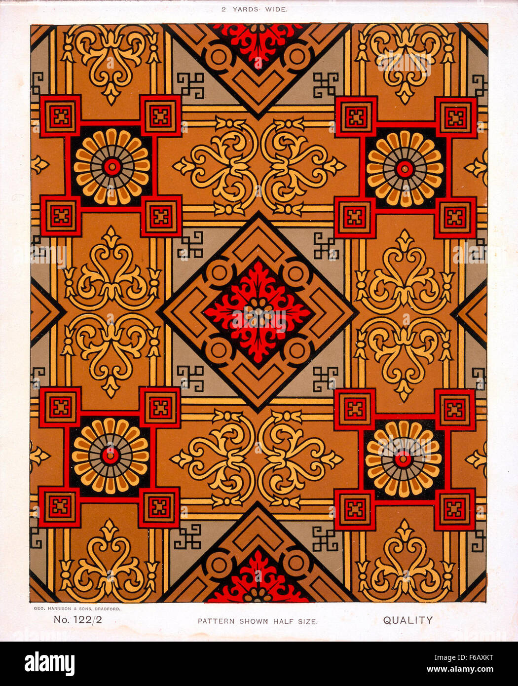 George Harrison & Co (Bradford) linoleum, 2 cantieri a livello [Victorian Foto Stock George Harrison & Co (Bradford) linoleum, 2 cantieri a livello [Victorian Foto Stock