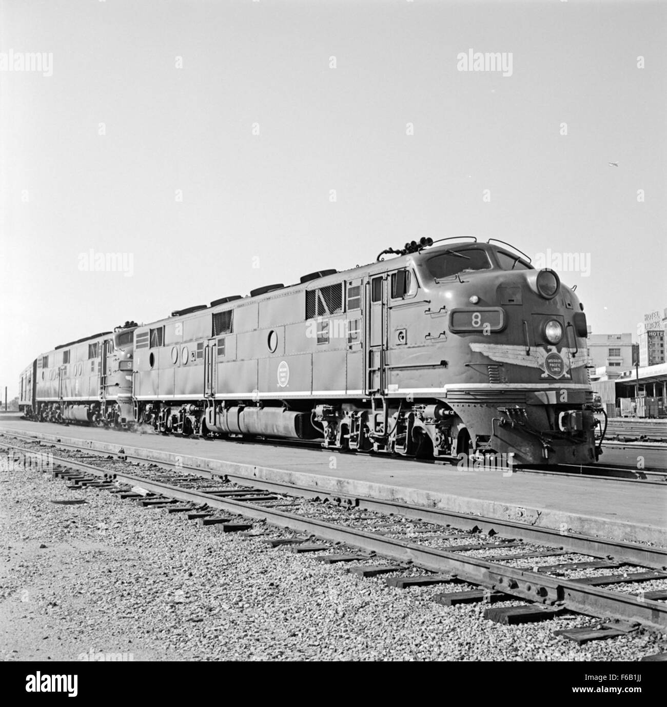 [Texas & Pacific, elettrica Diesel locomotive passeggeri n. 8 e 9] Foto Stock