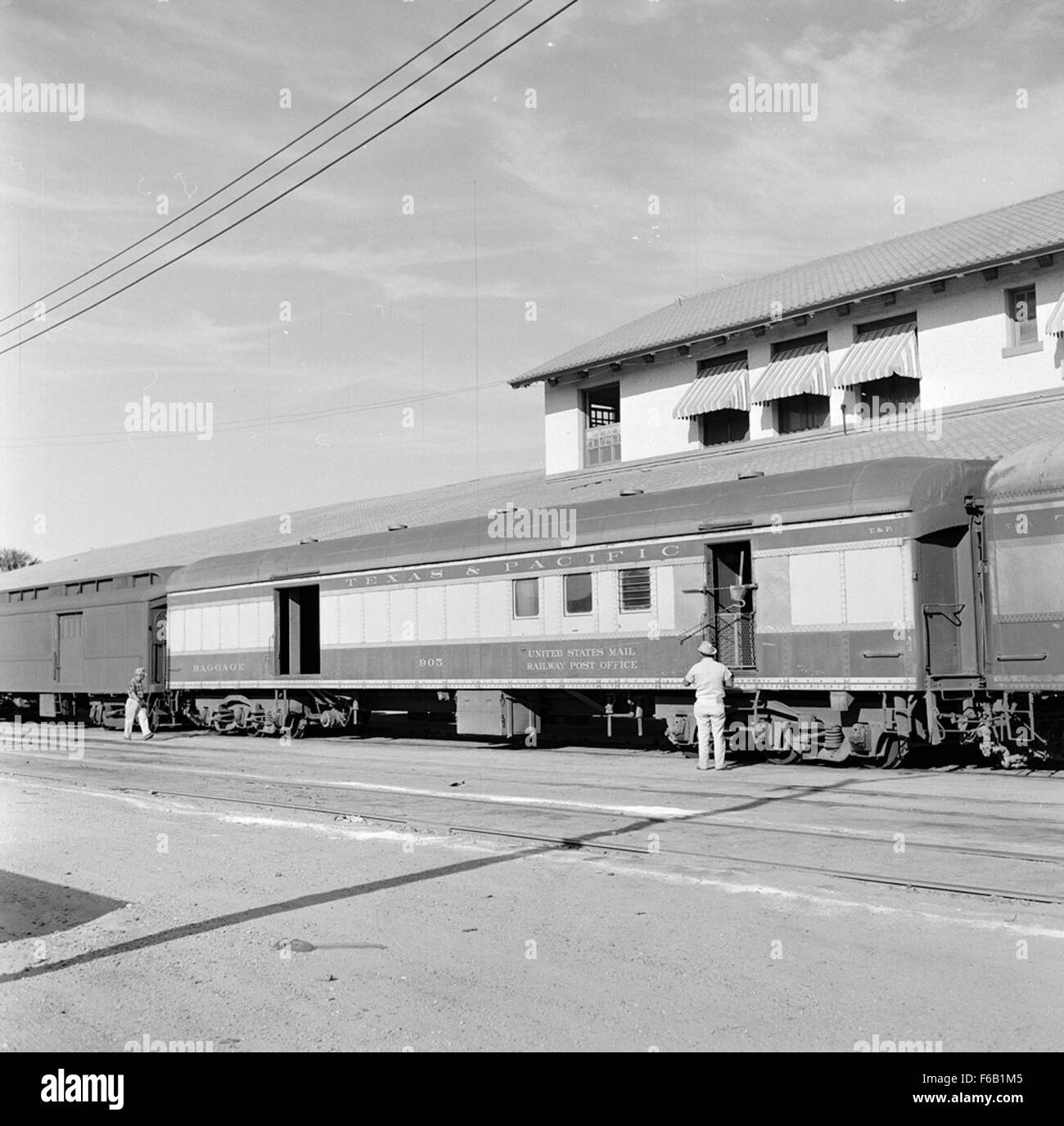 [Texas & Pacific, Ferroviaria Post Office, bagagli e Auto Express No. 905] Foto Stock