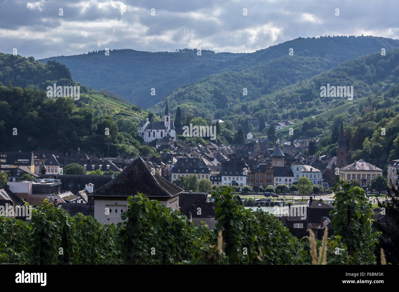 Traben-Trarbach, sul fiume Mosella, Renania-Palatinato, Germania Foto Stock