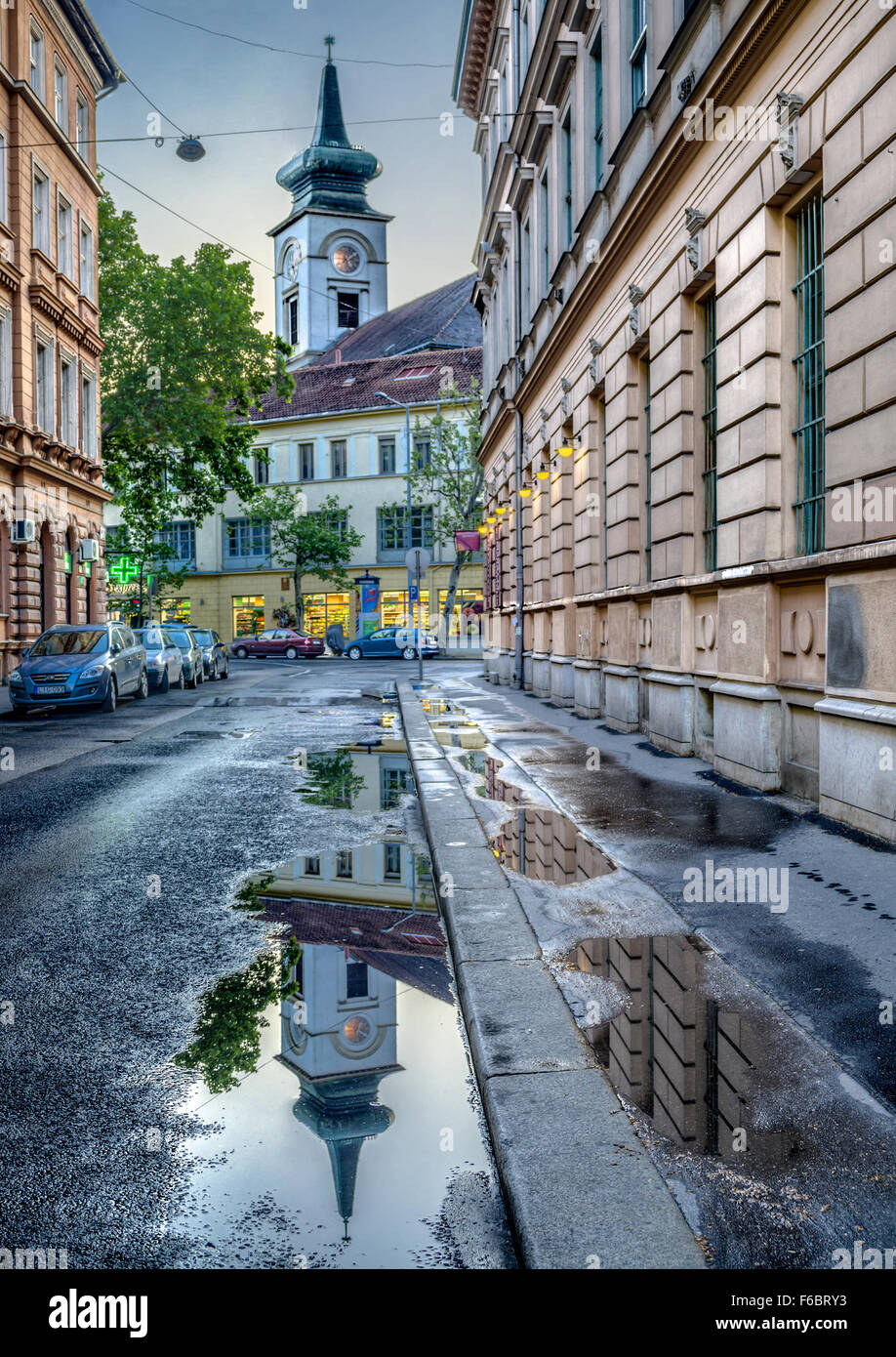 Chiesa calvinista a Budapest, Ungheria Foto Stock