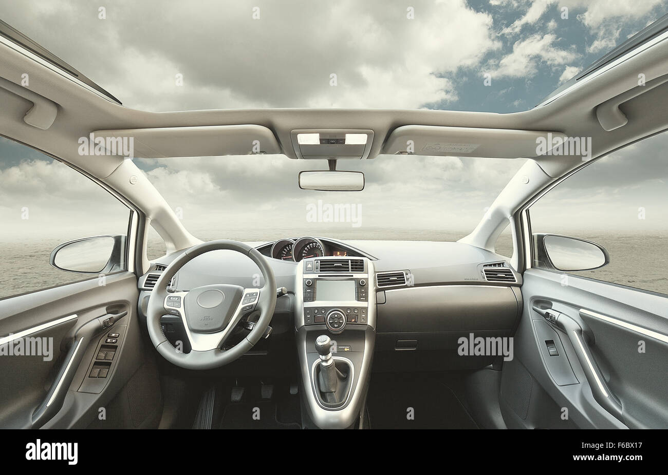 Per interni auto backgroun n. persone Foto Stock