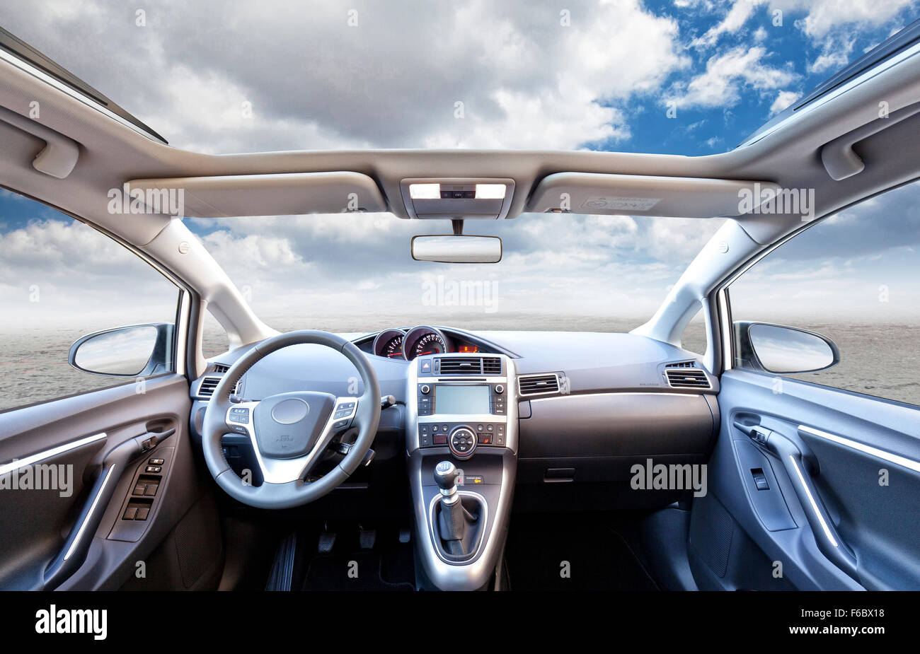 Per interni auto backgroun n. persone Foto Stock