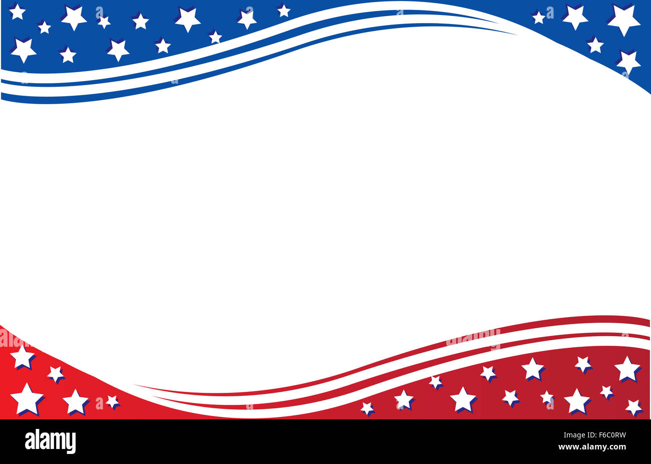 Ci patriottica bandiera americana confine Foto Stock