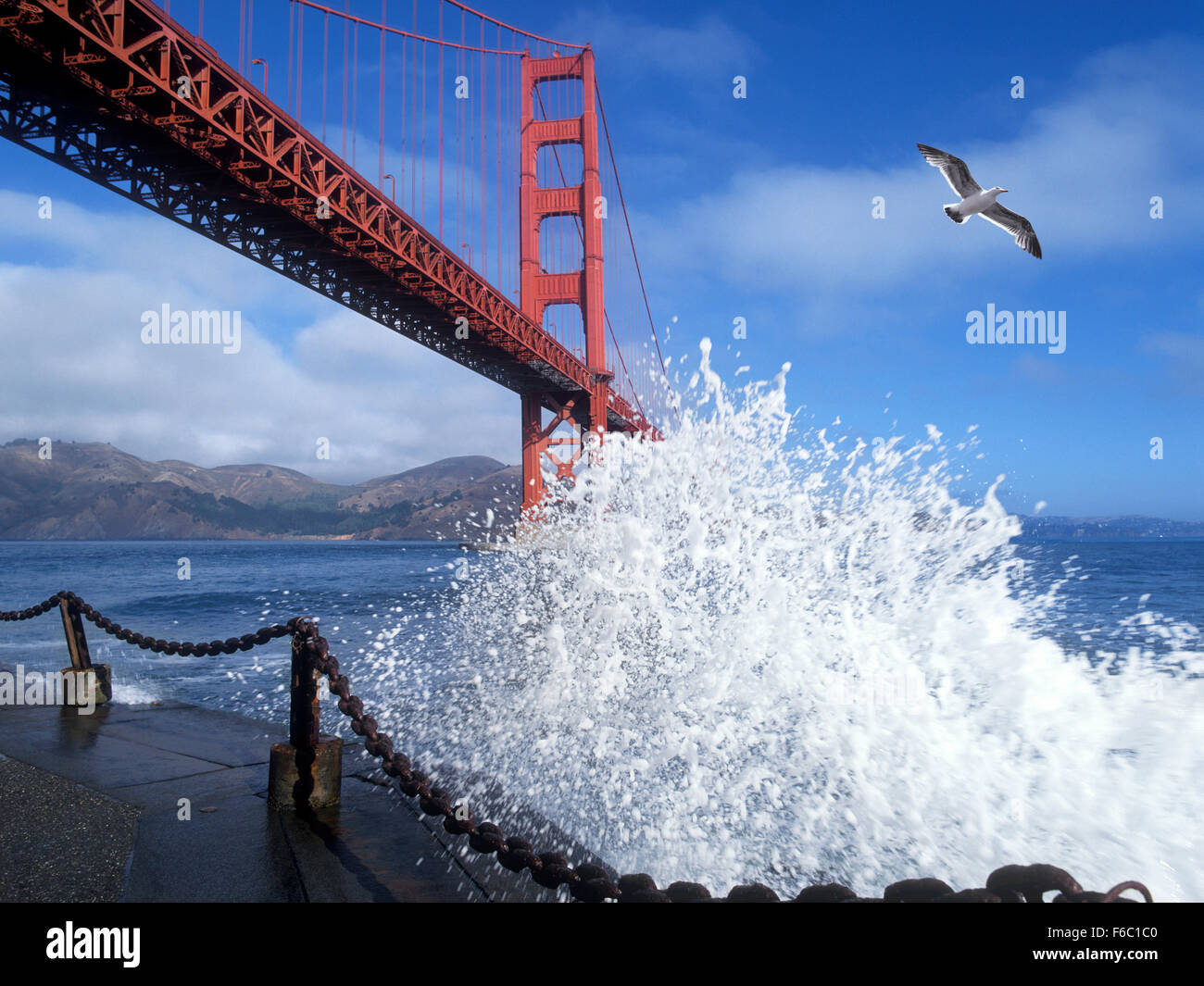 California, San Francisco Golden Gate bridge Foto Stock