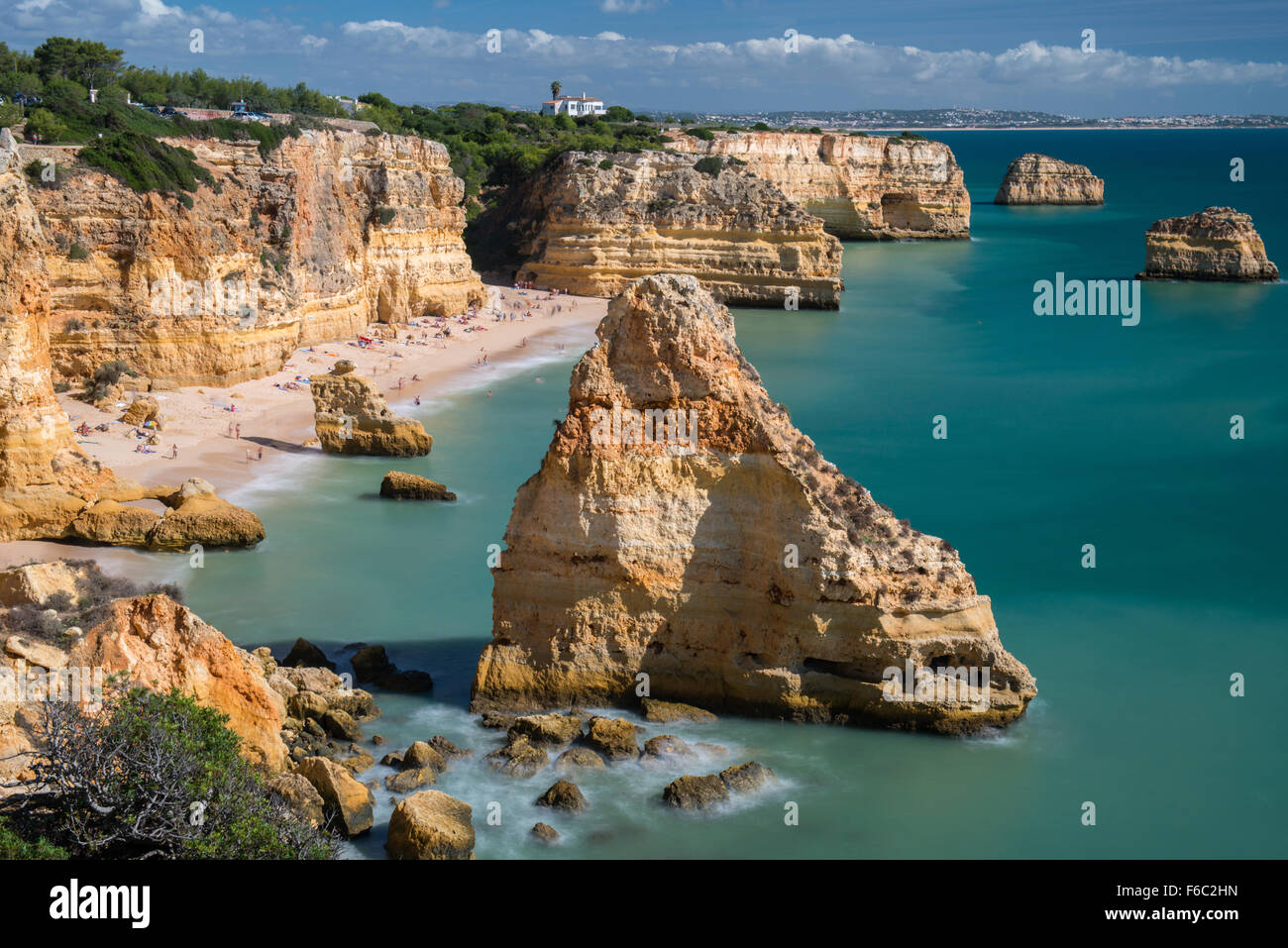 Praia da Marinha, Algarve, PORTOGALLO Foto Stock