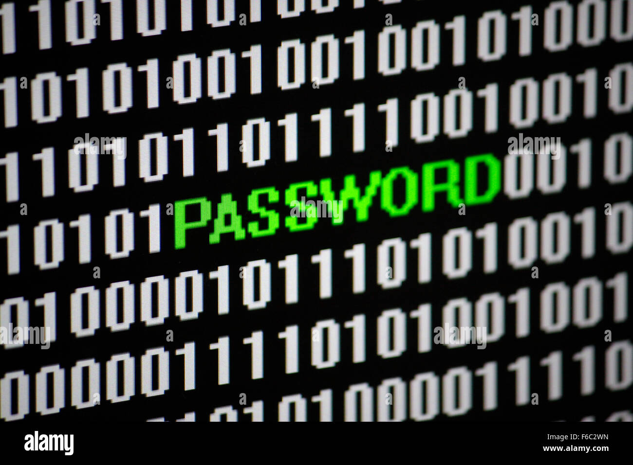 Symbolbild: digitales Leben: Password. Foto Stock