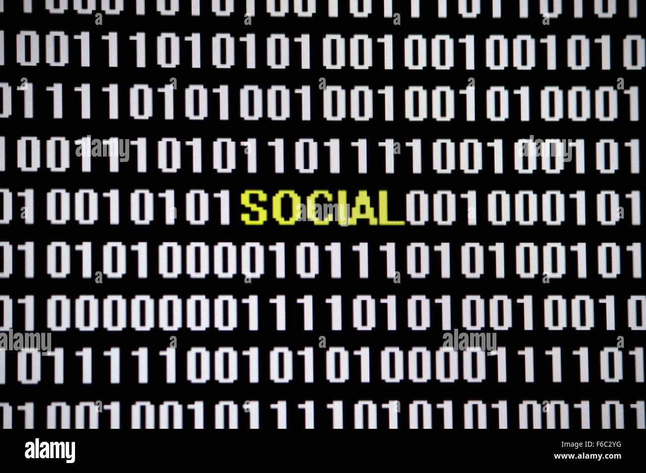 Symbolbild: digitales Leben: sociale. Foto Stock