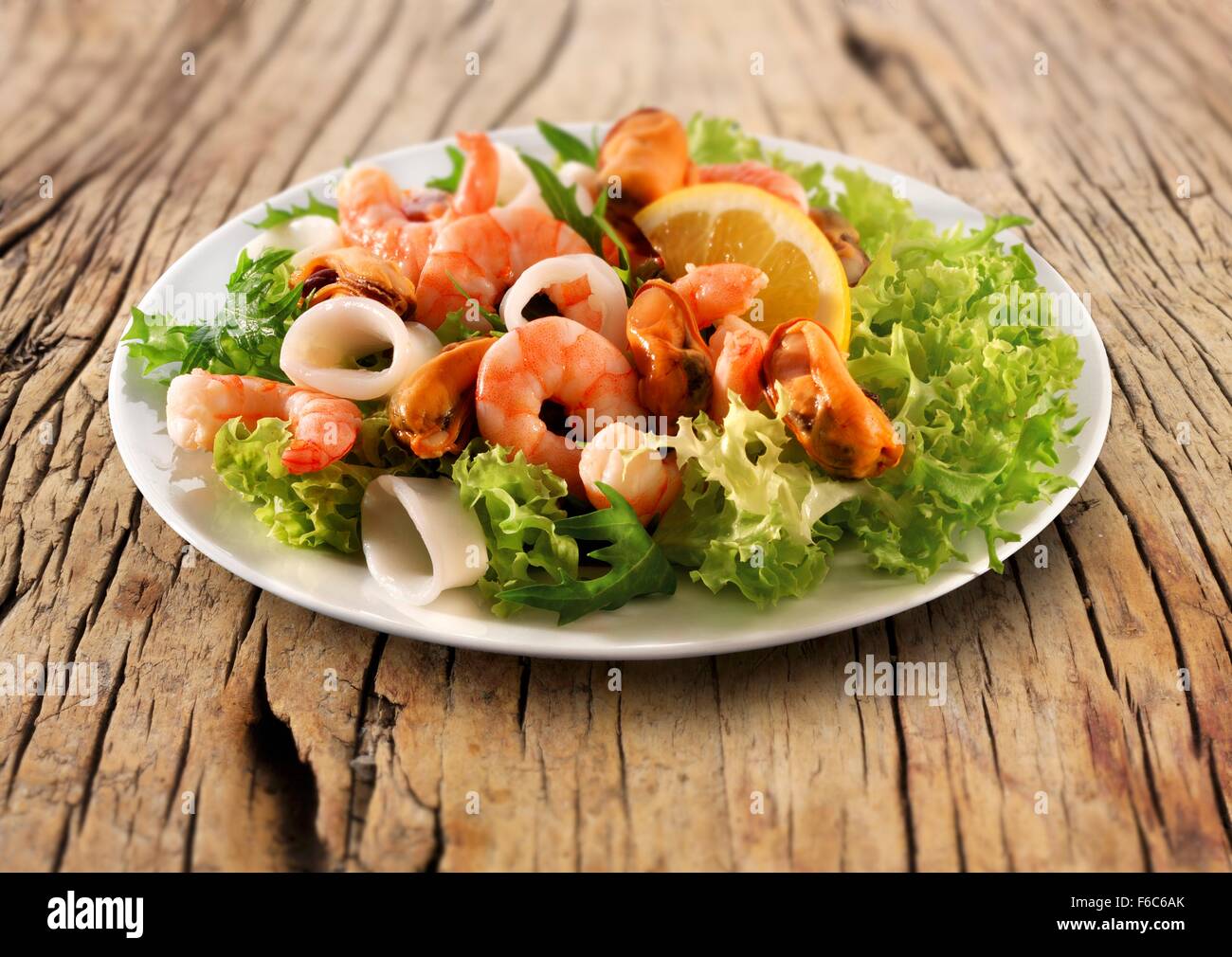 Insalata di mare Foto Stock