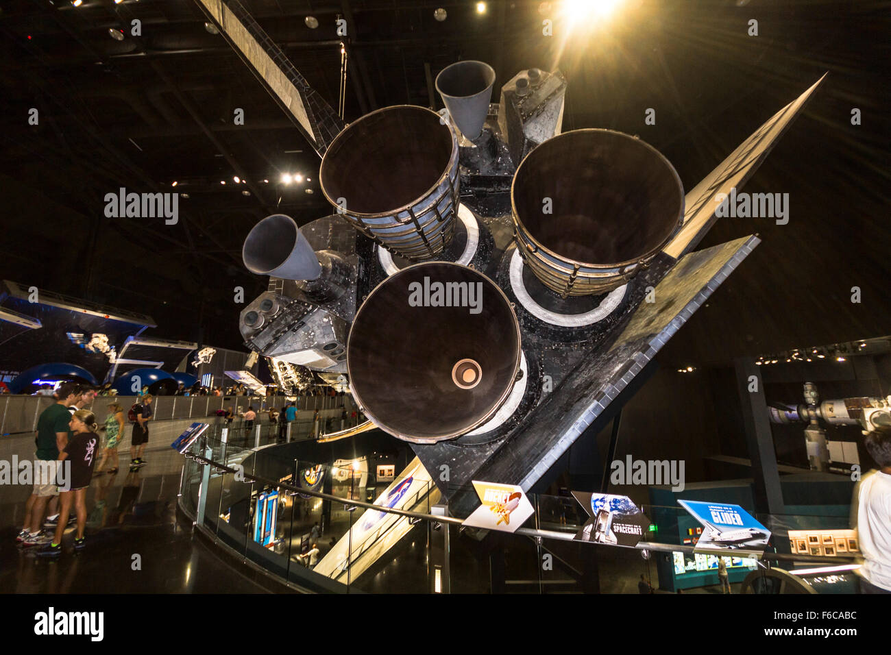Navetta Atlantis nel Centro Spaziale Kennedy Foto Stock