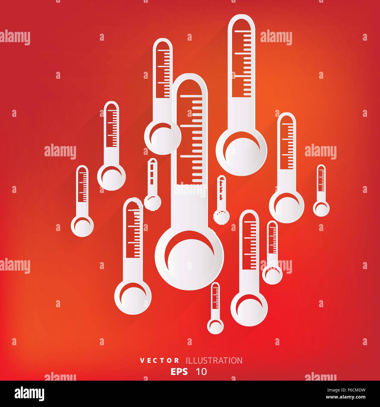 Termometro web, icona Illustrazione Vettoriale