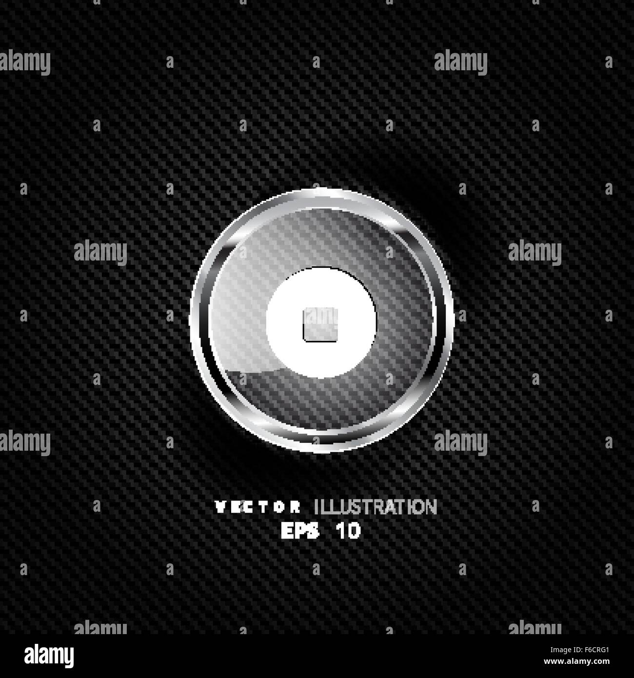 Arresto icona web, design piatto Illustrazione Vettoriale