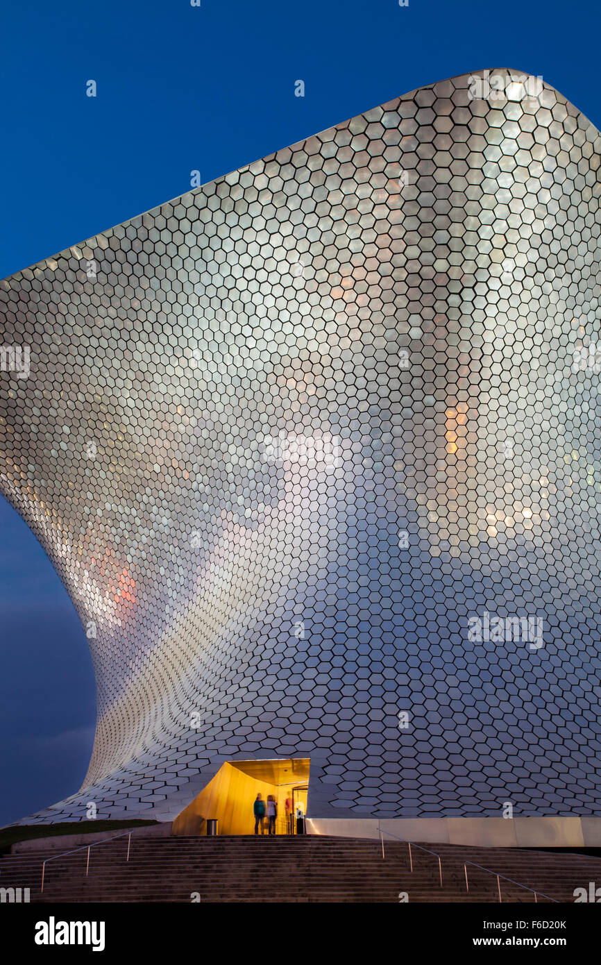 Ingresso al Museo Soumaya d'Arte in Città del Messico. Foto Stock