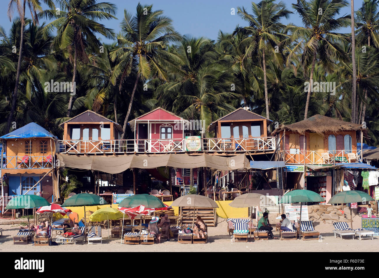 Spiaggia di Palolem, Canacona, goa, india, asia Foto Stock