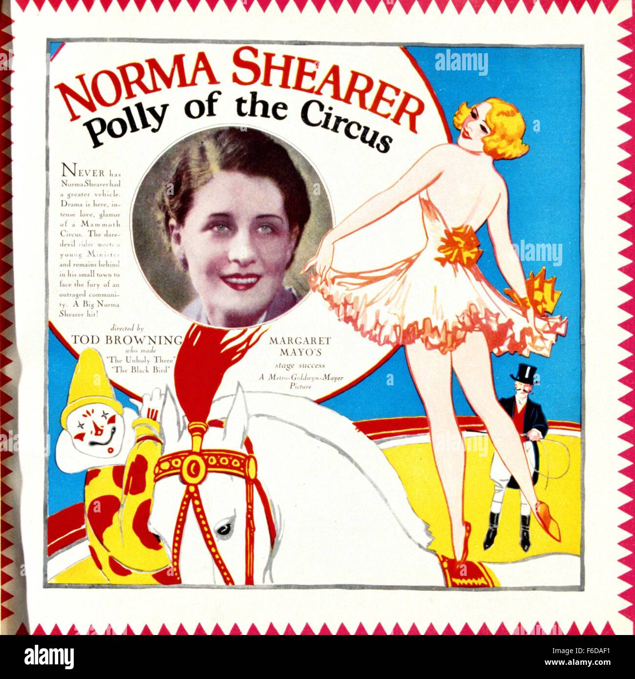Data di rilascio: 1927 Titolo film: Polly del Circus STUDIO: grafico sconosciuto: Sconosciuto nella foto: sconosciuto Foto Stock