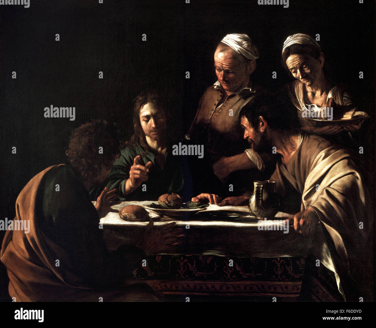 Michelangelo Merisi da Caravaggio - La cena in Emmaus Foto Stock